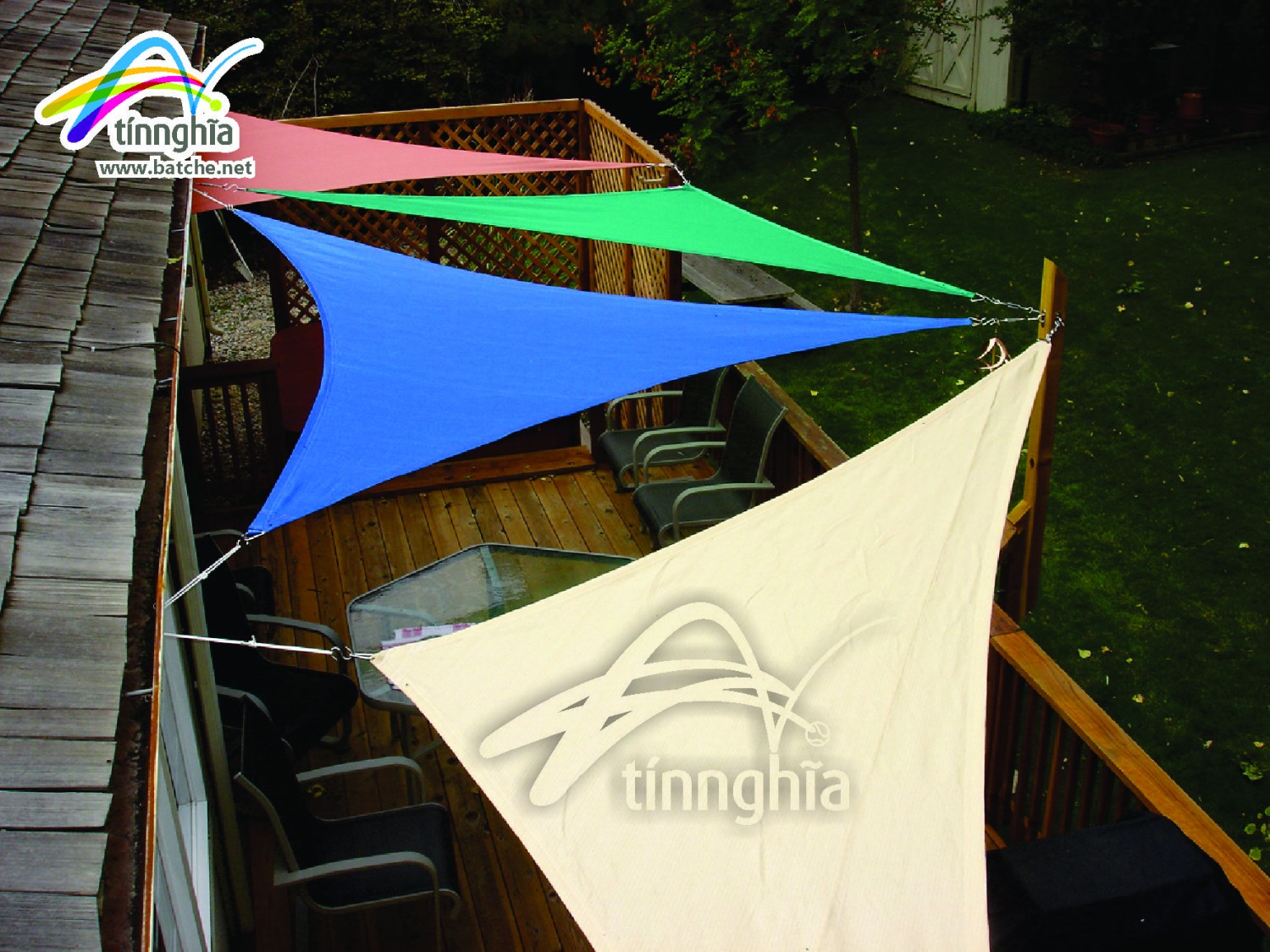 Triagle Shade Sails for Cafe