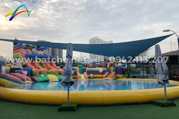 Bạt HDPE hồ bơi khu vui chơi Magic Bay, quận 7