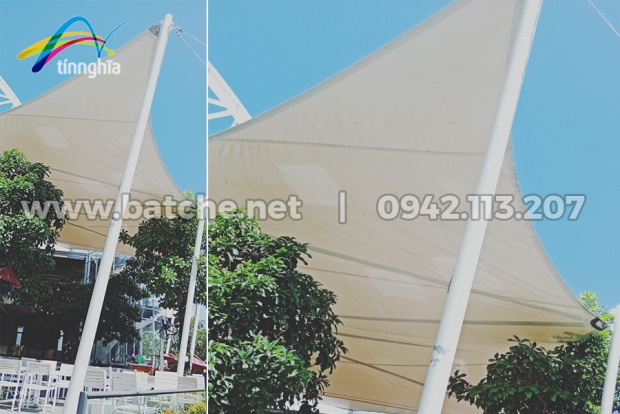 Bạt PVDF quán ca phê Seaview Kiên Giang