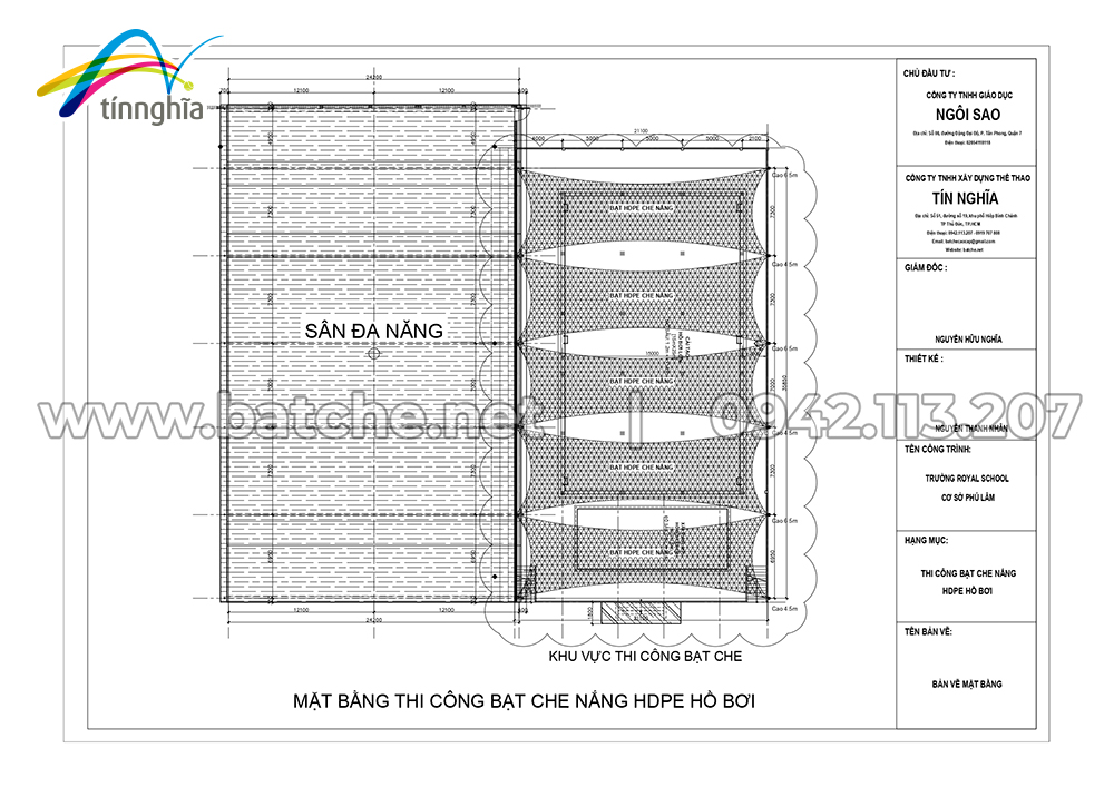 tin nghia khoi cong du an bat che hdpe cho ho boi truong royal school 1